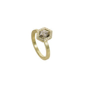 TODD REED Natural Fancy Diamond Halo Ring